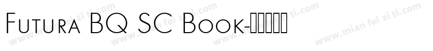 Futura BQ SC Book字体转换